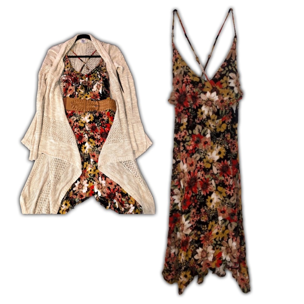 Floral dress outfit